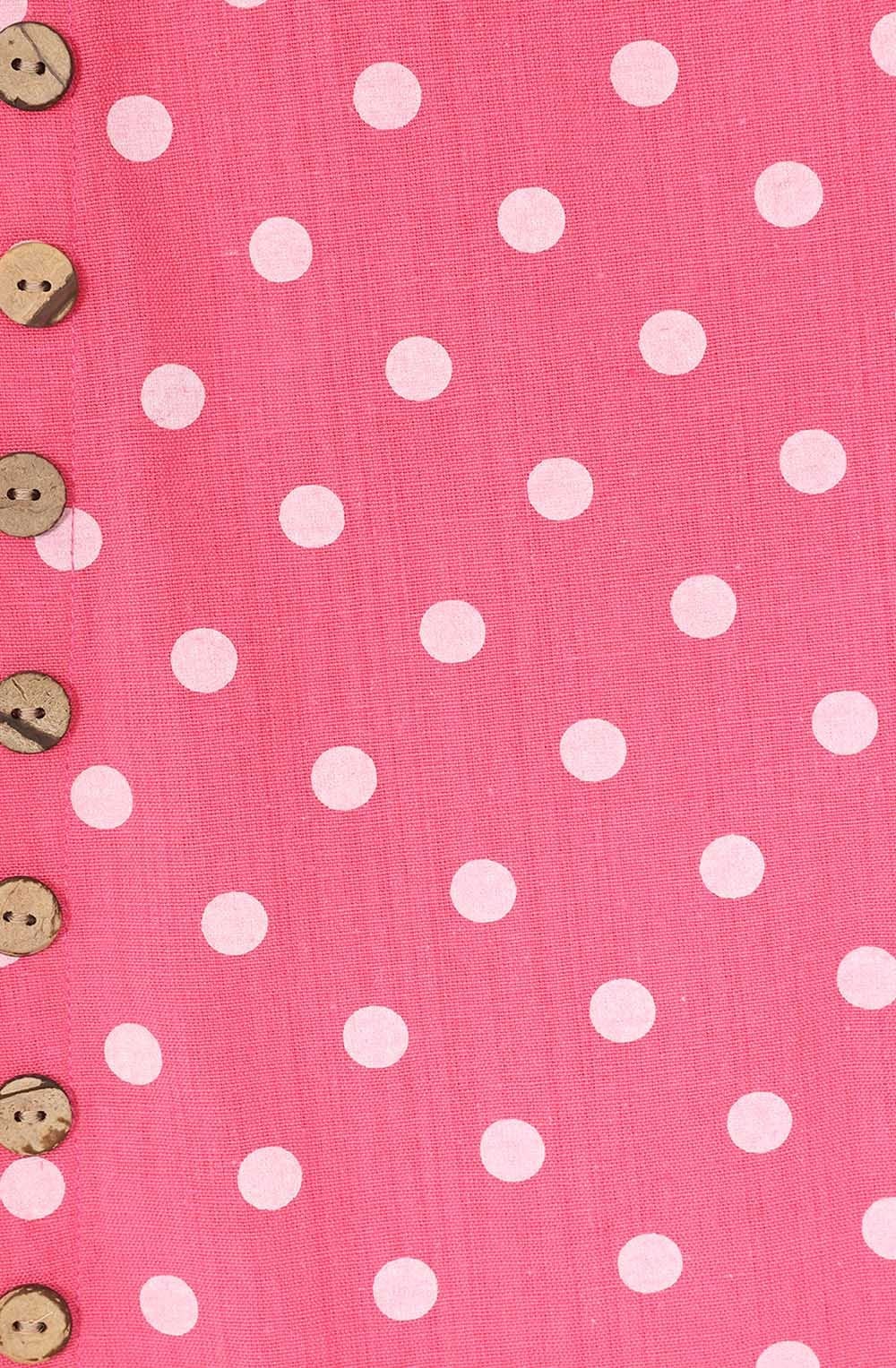 Pink Polka Dot Kylie Shortened Tunic