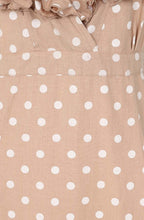 Polka Dot Latte Kelly Ruffle Dress