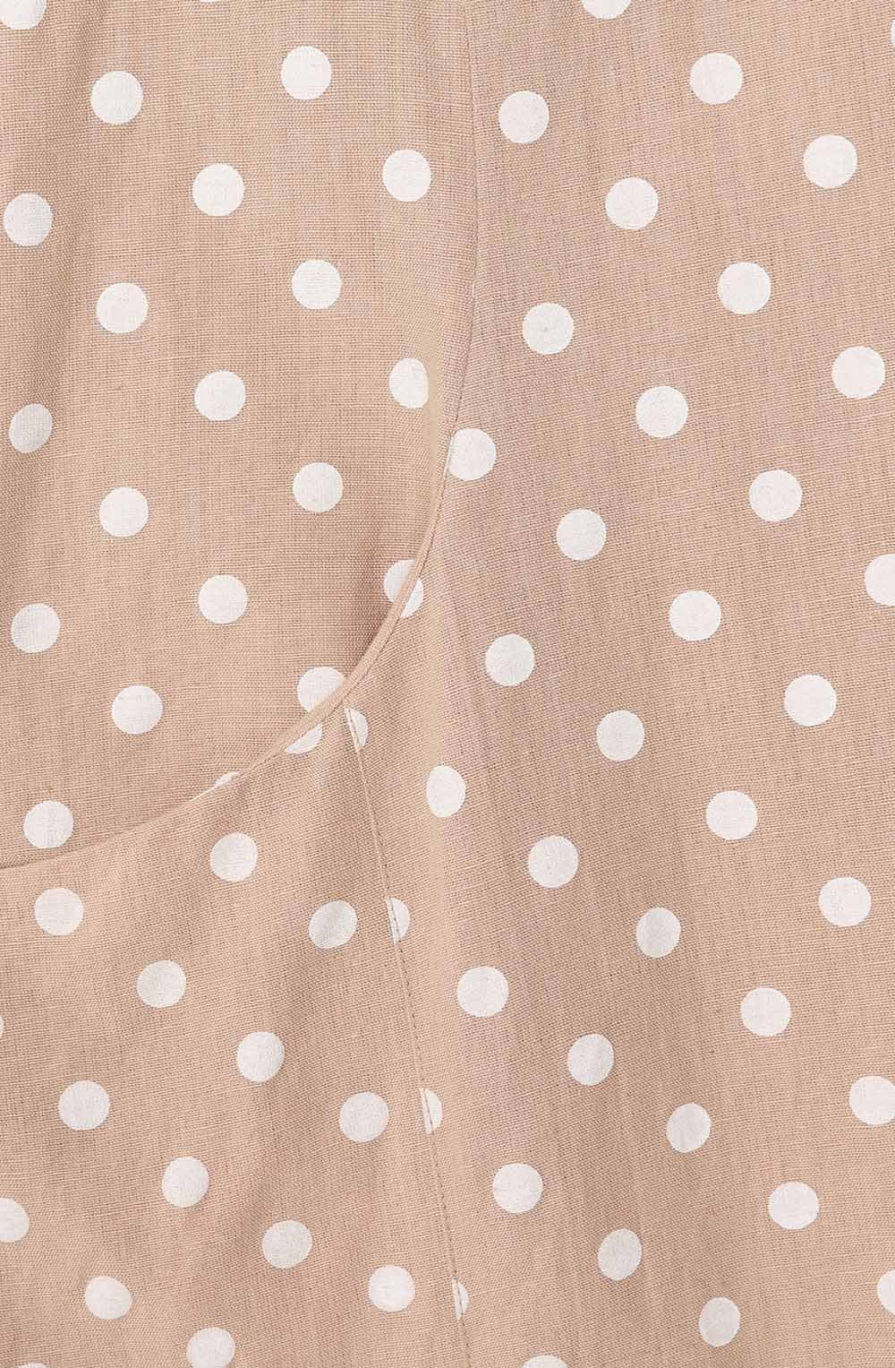Polka Dot Latte Kelly Ruffle Dress