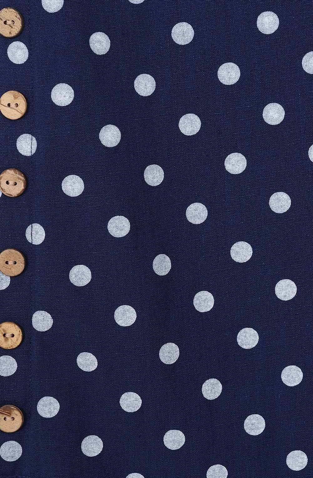 Polka Dot Midnight Blue Kylie Dress
