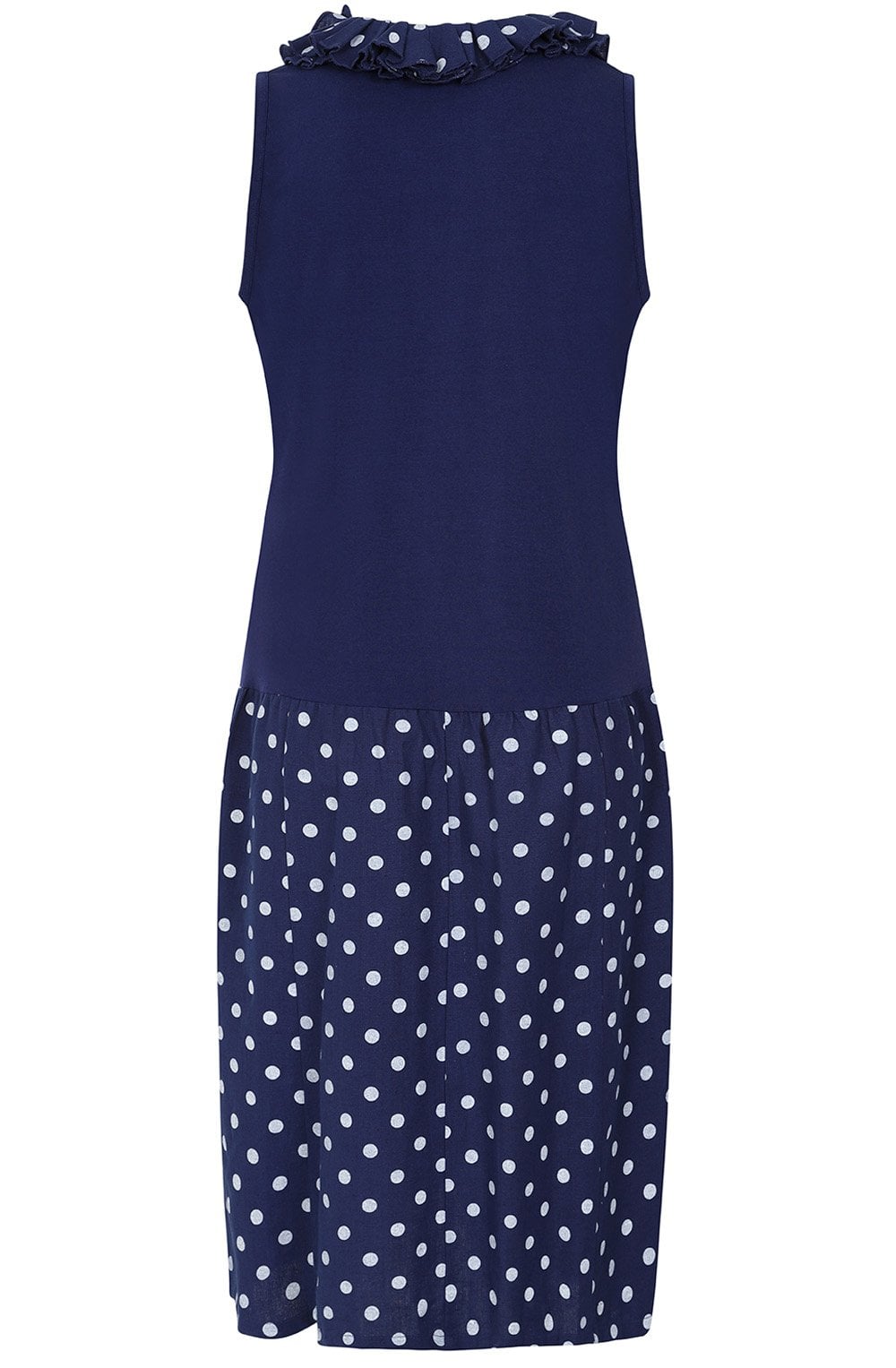 Polka Dot Midnight Kelly Ruffle Dress