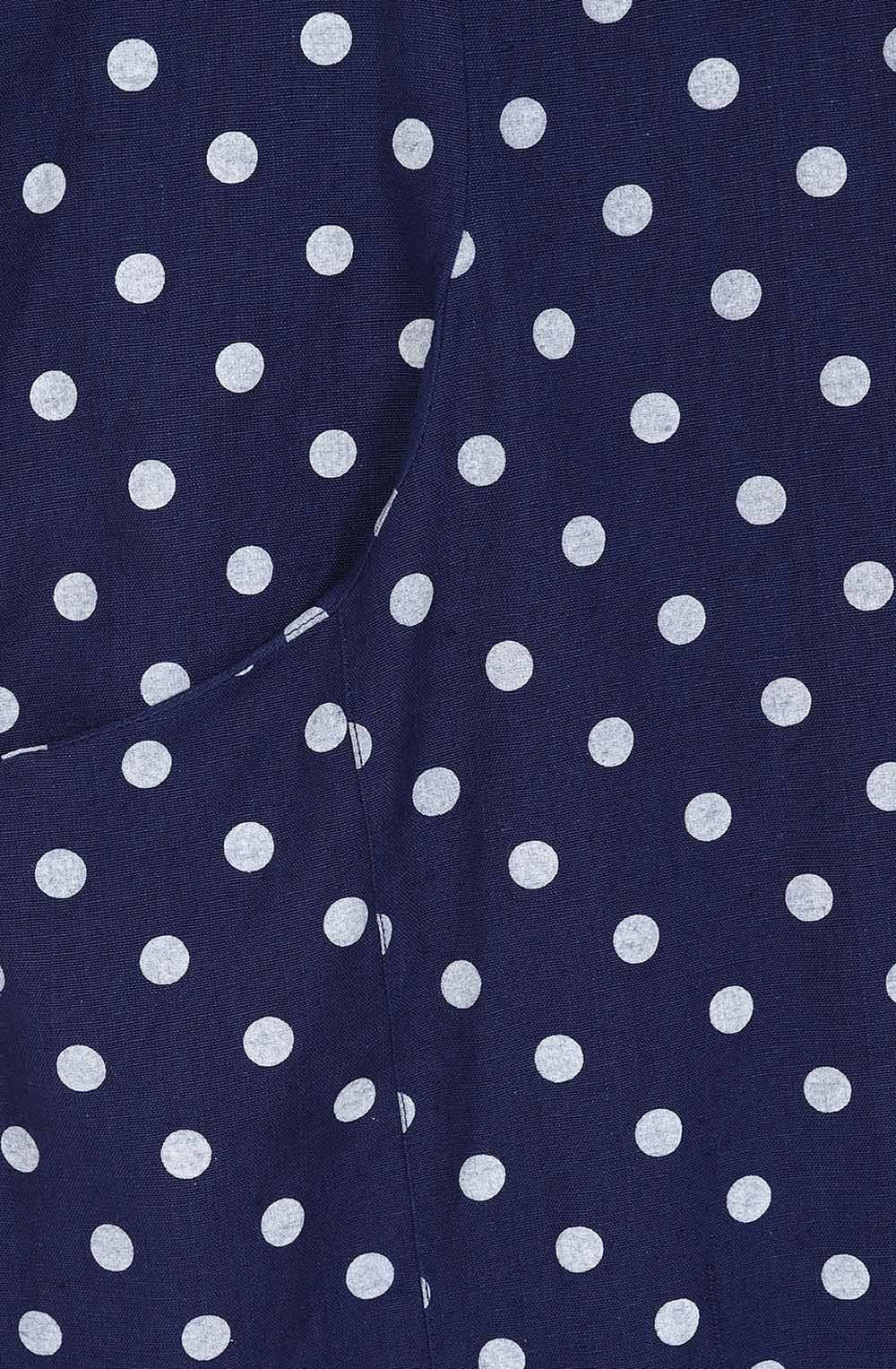 Polka Dot Midnight Kelly Ruffle Dress