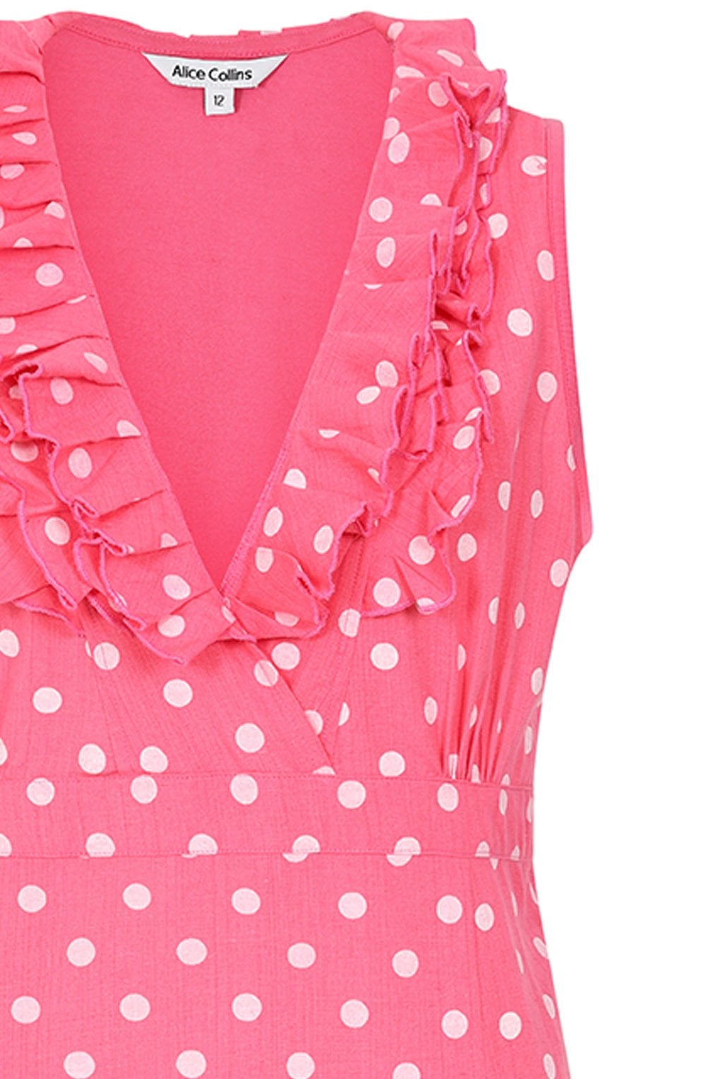 Polka Dot Pink Kelly Ruffle Dress