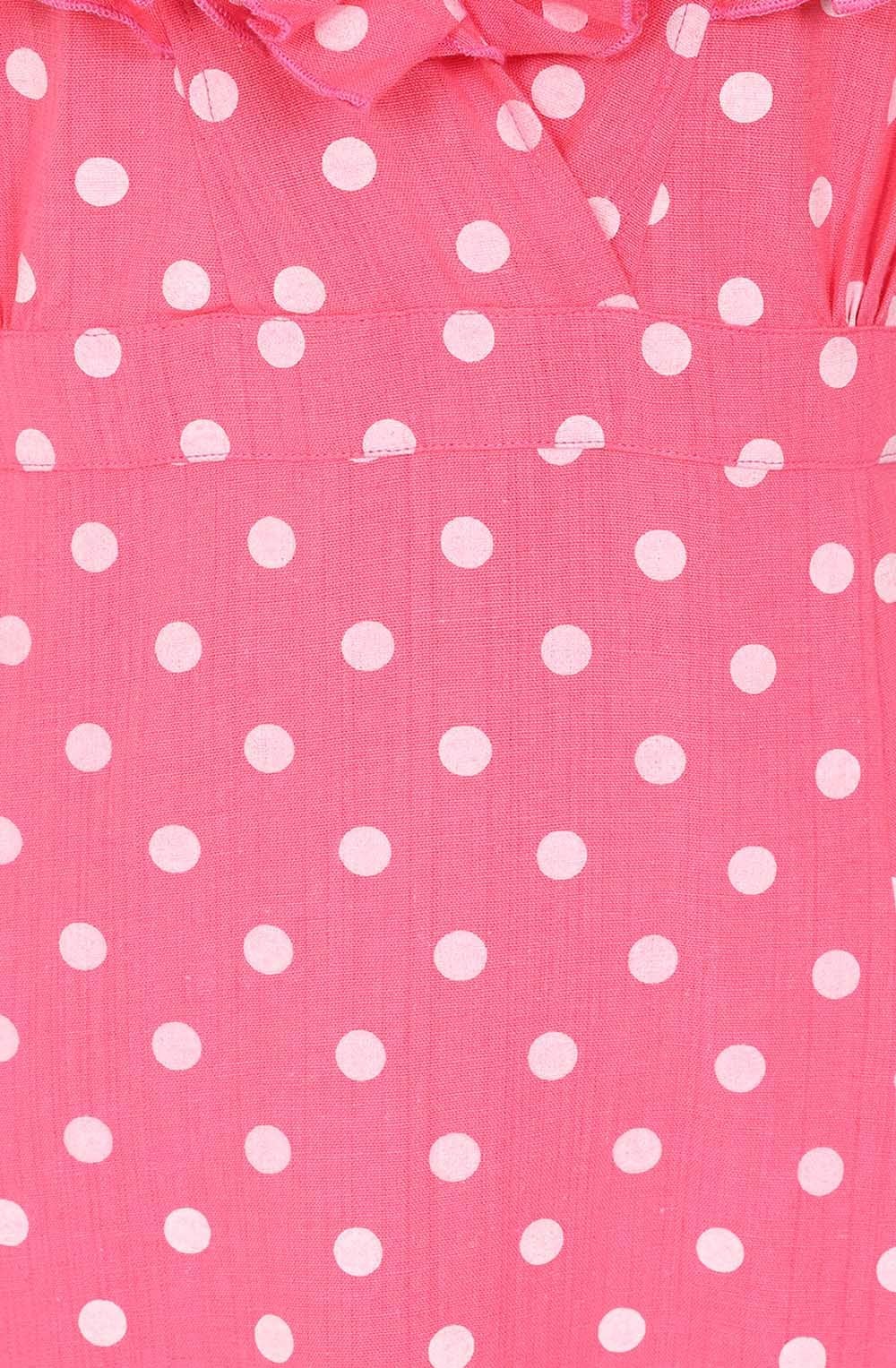 Polka Dot Pink Kelly Ruffle Dress