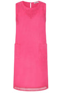 Priya Embroidered Hot Pink Dress