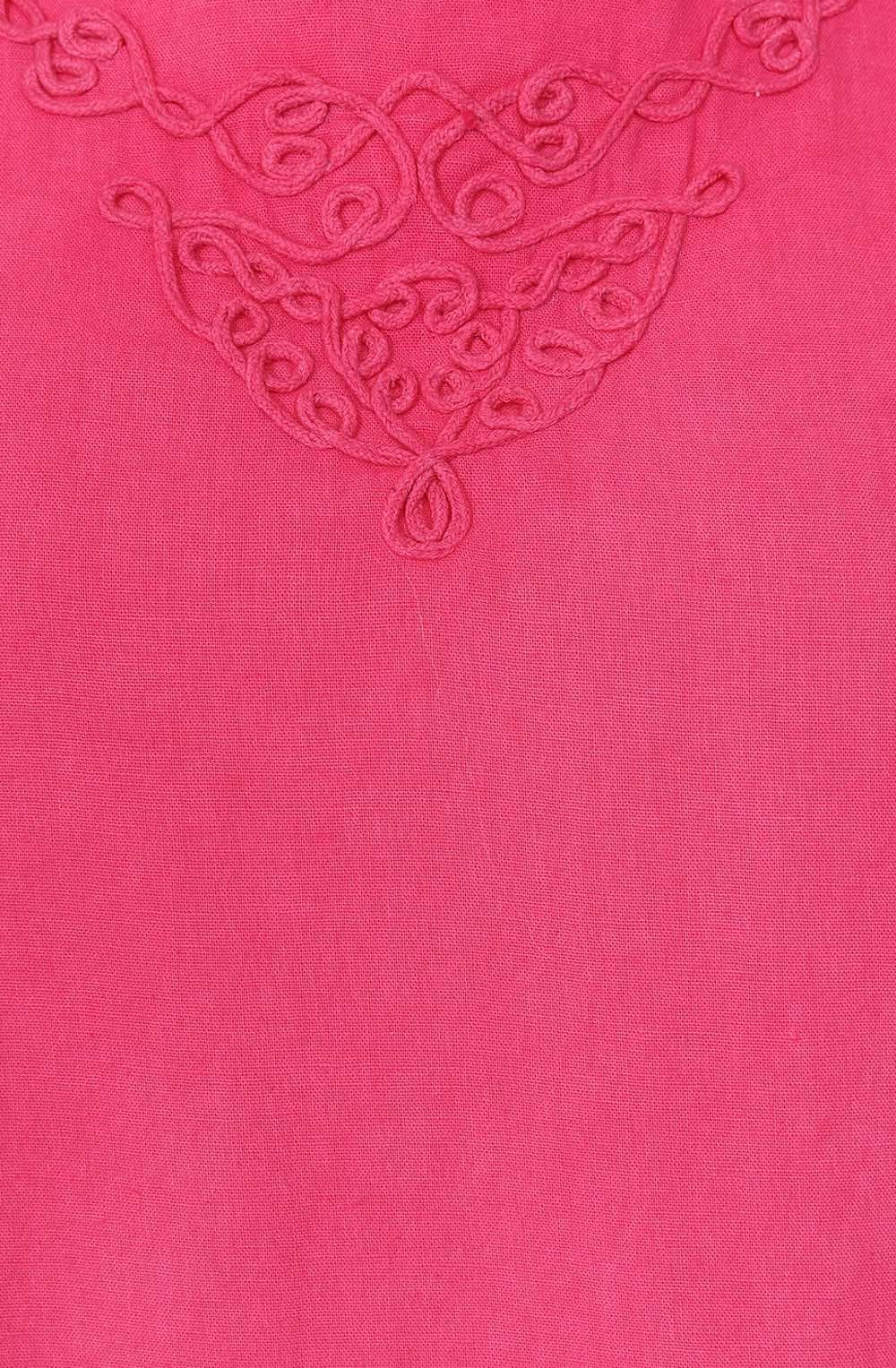Priya Embroidered Hot Pink Dress