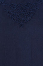 Priya Embroidered Midnight Blue Dress