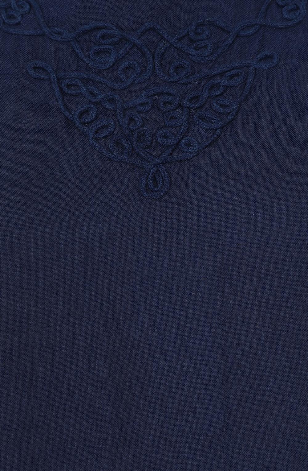 Priya Embroidered Midnight Blue Dress