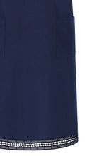 Priya Embroidered Midnight Blue Dress