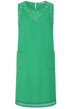 Priya Embroidered Mint Leaf Dress