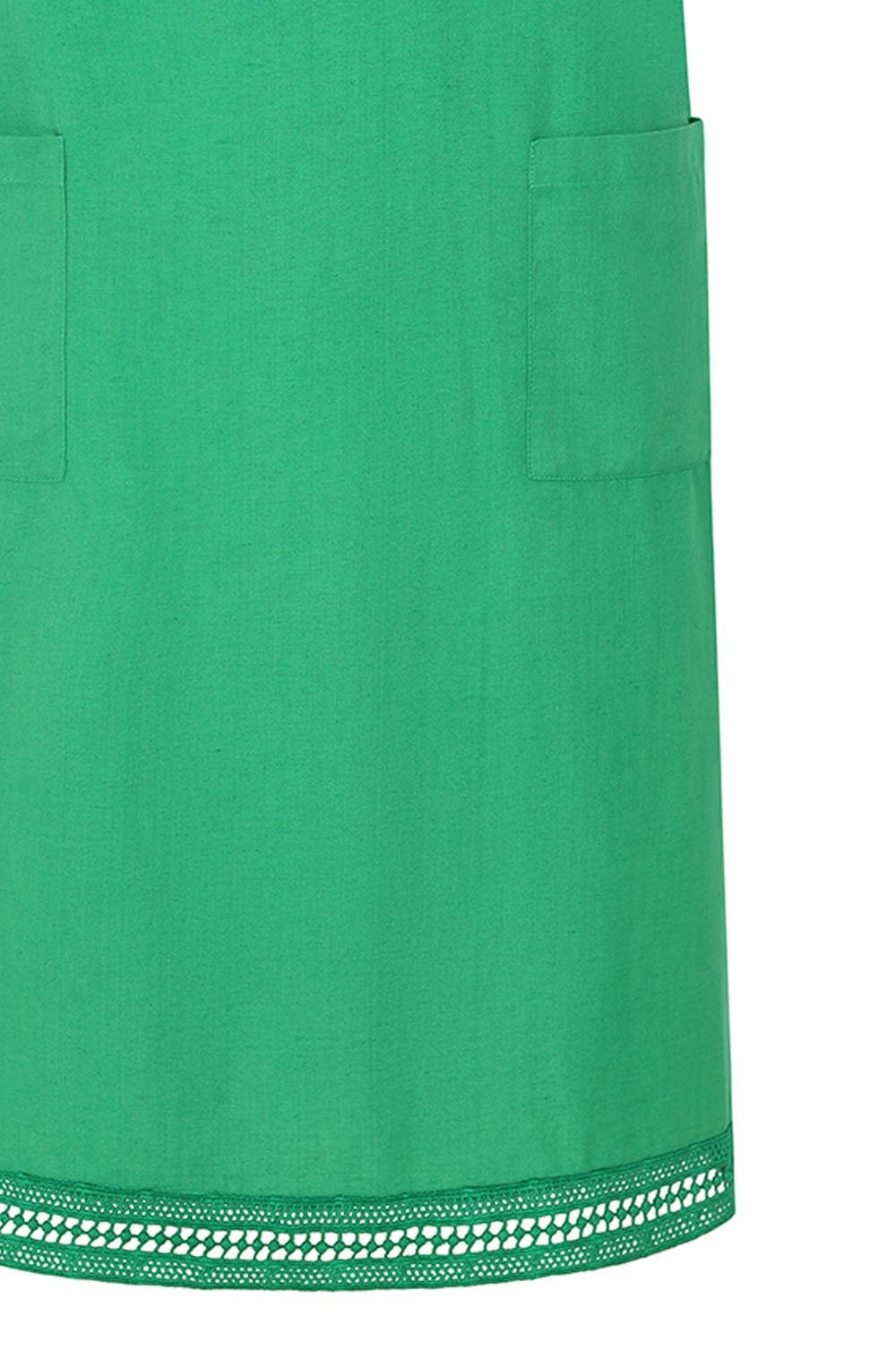Priya Embroidered Mint Leaf Dress