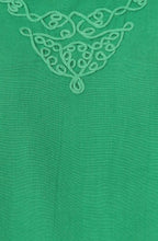 Priya Embroidered Mint Leaf Dress