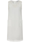 Priya White Embroidered Dress