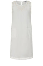 Priya White Embroidered Dress
