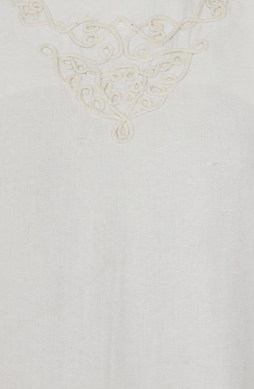 Priya White Embroidered Dress