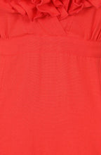 Red Kelly Ruffle Dress