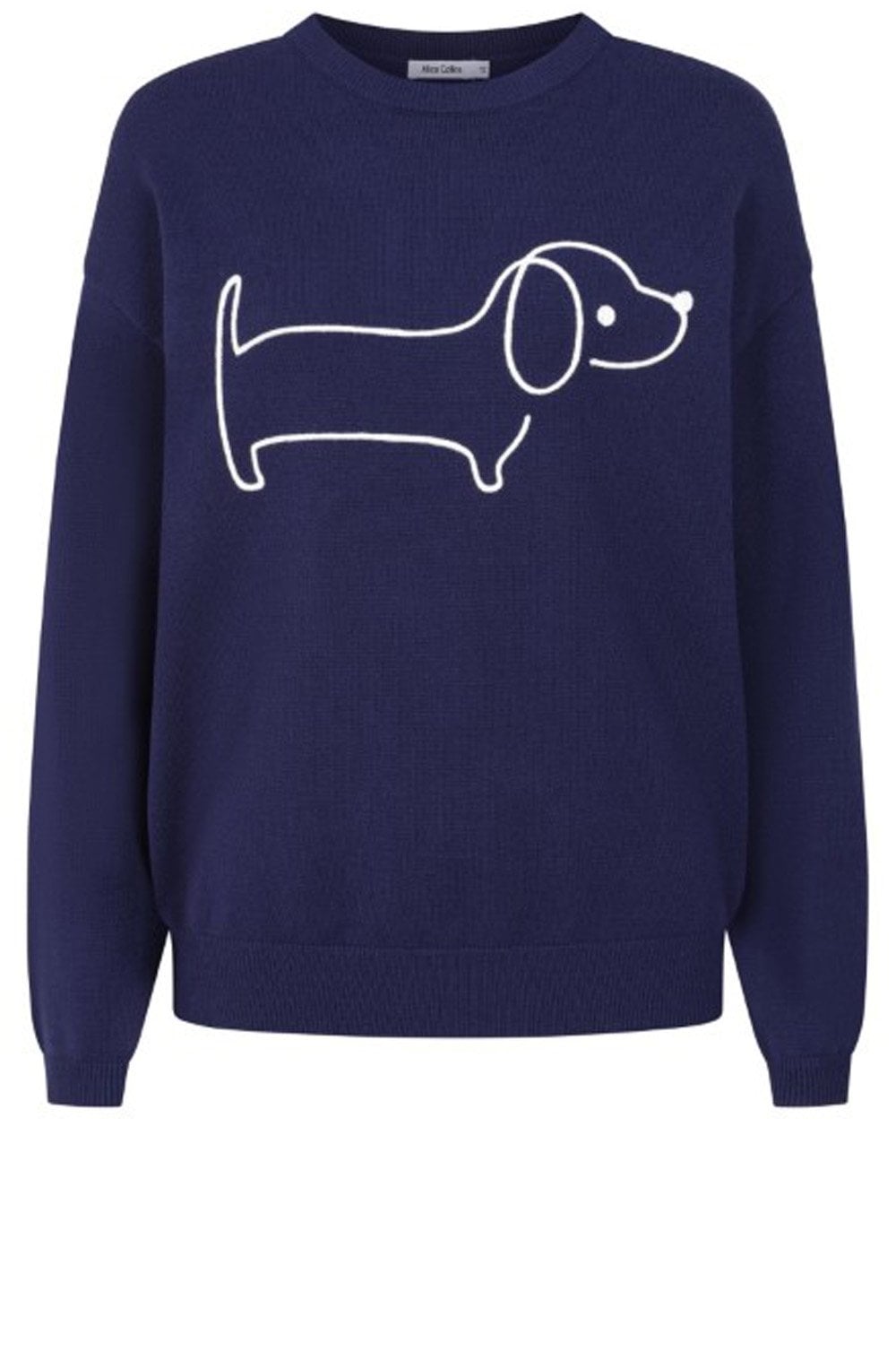 Rich Navy Sausage Dog Pullover