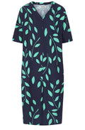 Roberta Blue and Mint Leaf Dress