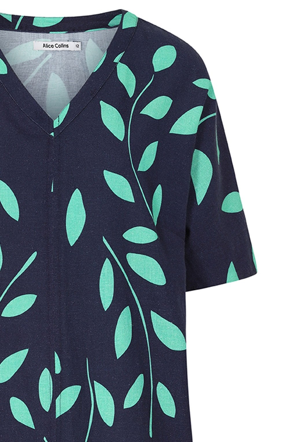 Roberta Blue and Mint Leaf Dress