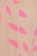 Roberta Latte and Pink Leaf Dress