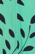 Roberta Mint and Blue Leaf Dress