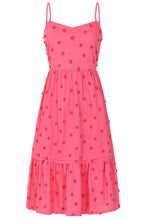 Tallulah Hot Pink Embroidered Flower Summer Dress