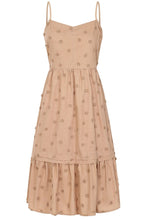 Tallulah Latte Embroidered Flowers Dress