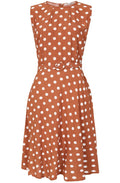 Terracotta Polka Julia Dress