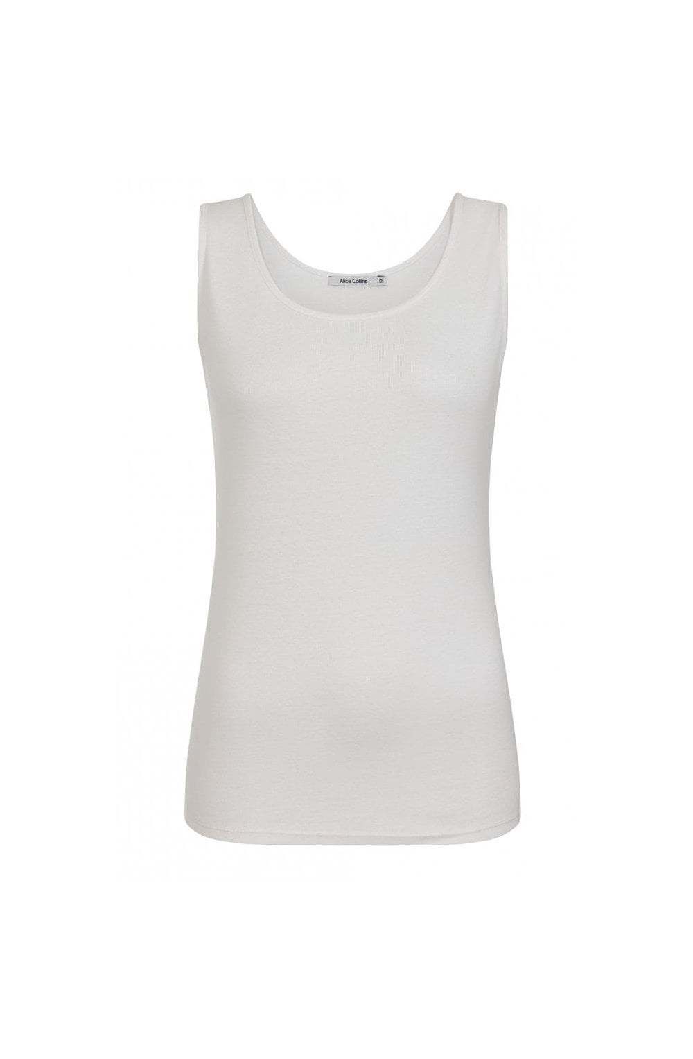 White Perfect Plain Vest