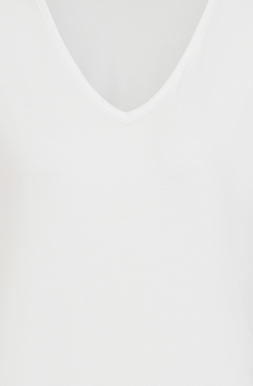 White V Neck T Shirt