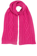 Cindy Pink Cable Knit Scarf