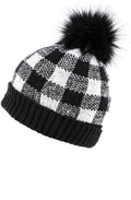 Hampton Black and White Check Hat