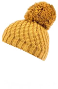 Mustard pompom Hat