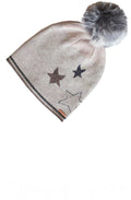 Oatmeal Faux Fur Pompom Hat