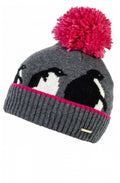 Pink & Grey Penguin Bobble Hat
