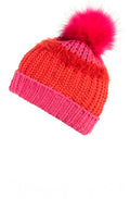 Pink & Orange Bobble Hat