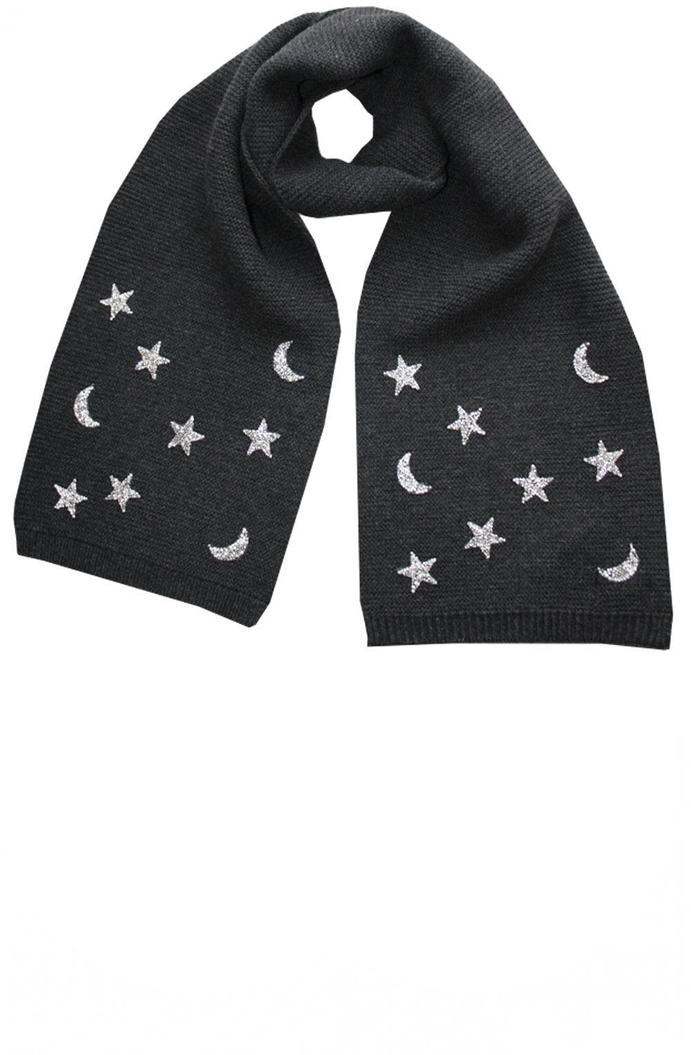 Star & Moon Grey Scarf