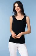 Black Jersey Vest Top
