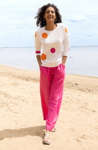 Fuchsia and Orange Large Polka Dot Jumper