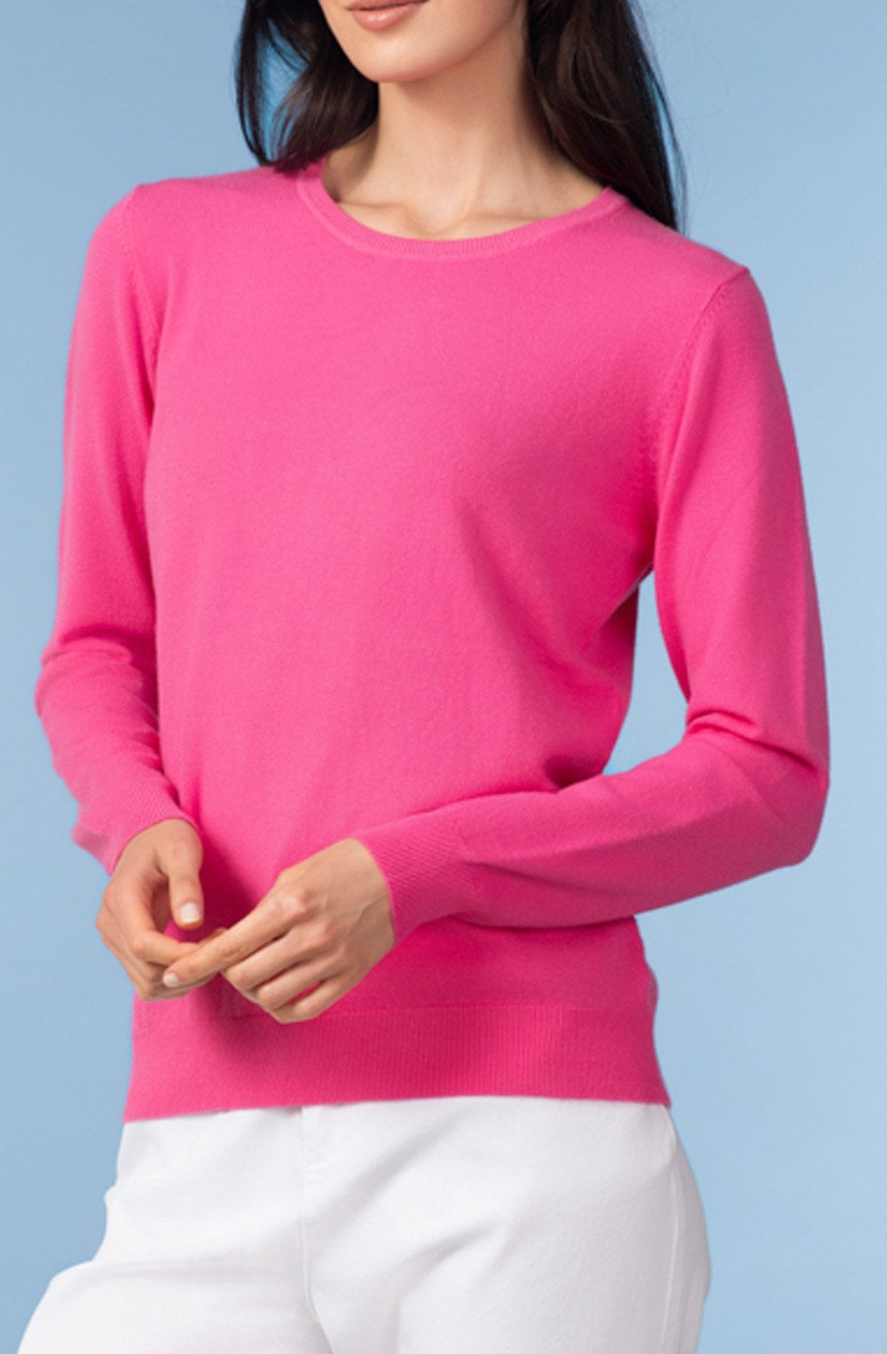 Fuchsia Super Soft Fine Knit Jumper