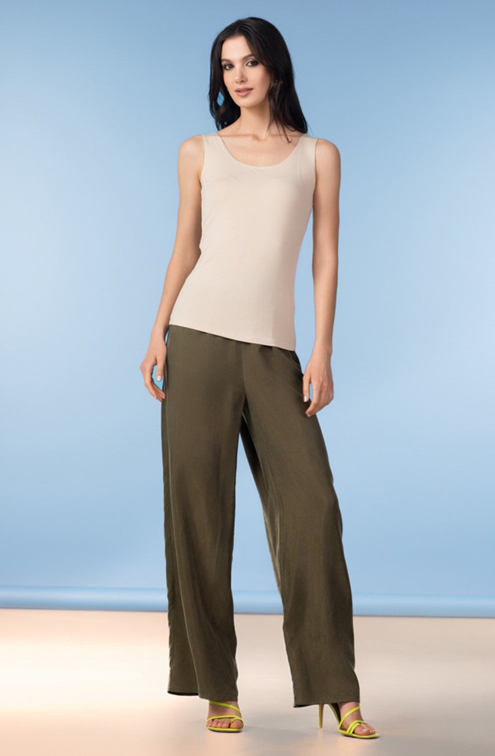 Sand Jersey Vest Top