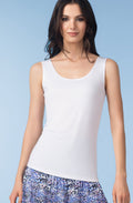 White Jersey Vest Top