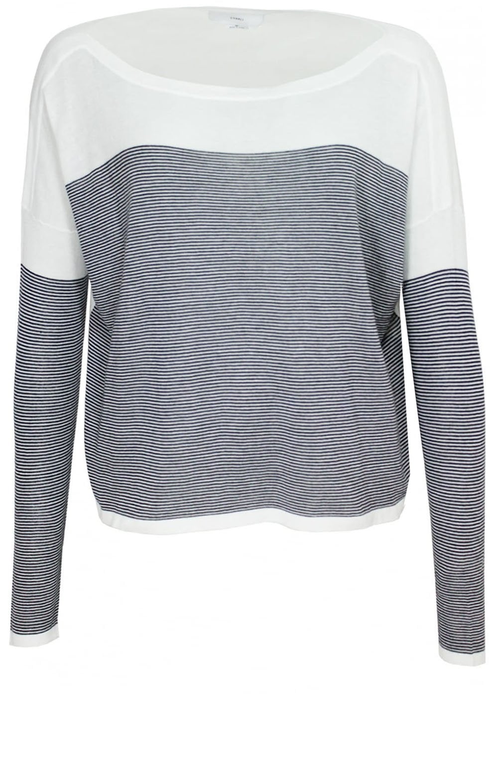 Angela Striped Panel Sweater