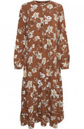 Almond Floral Print Dress