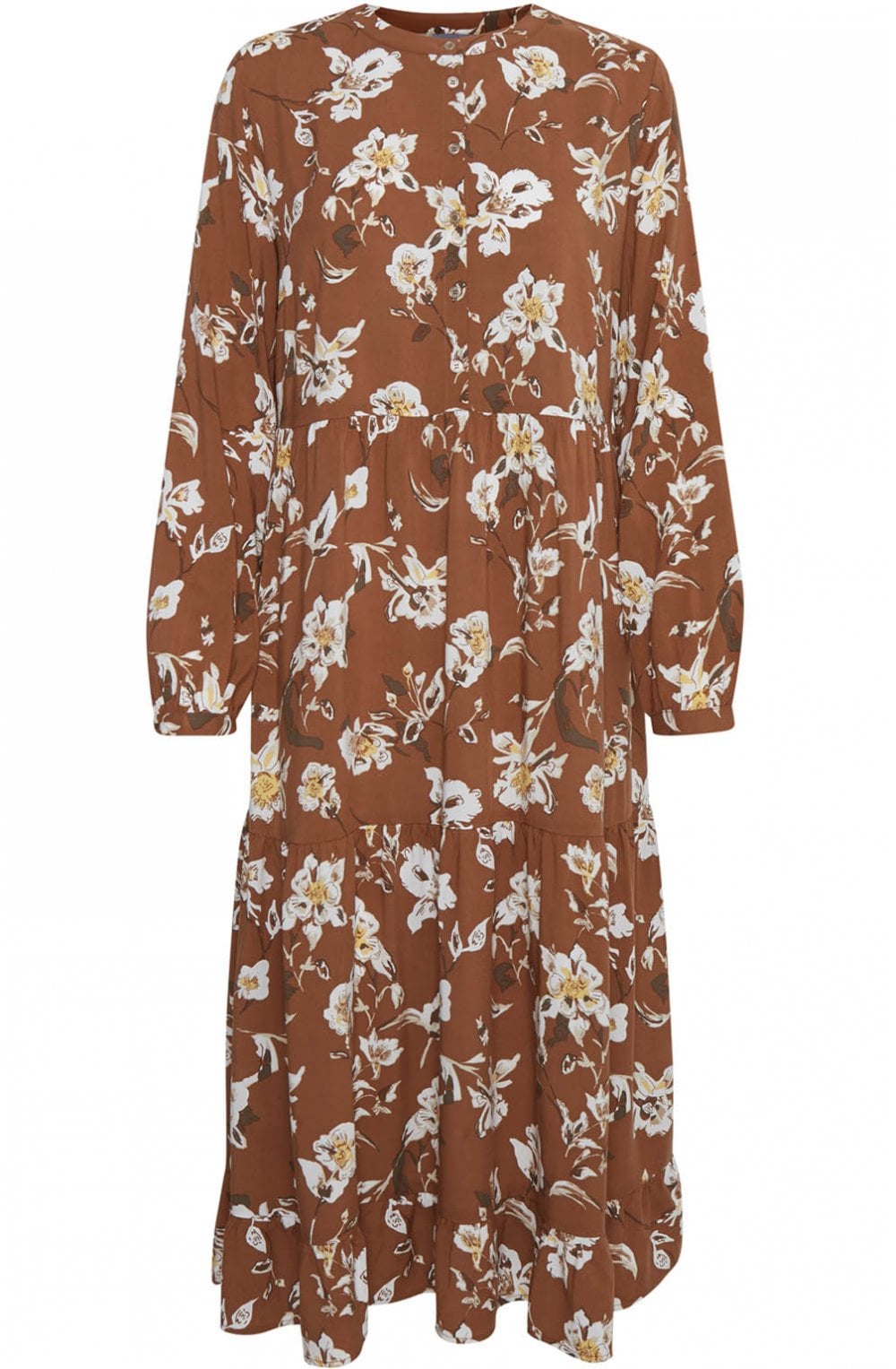 Almond Floral Print Dress
