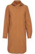 Almond Hooded Raincoat