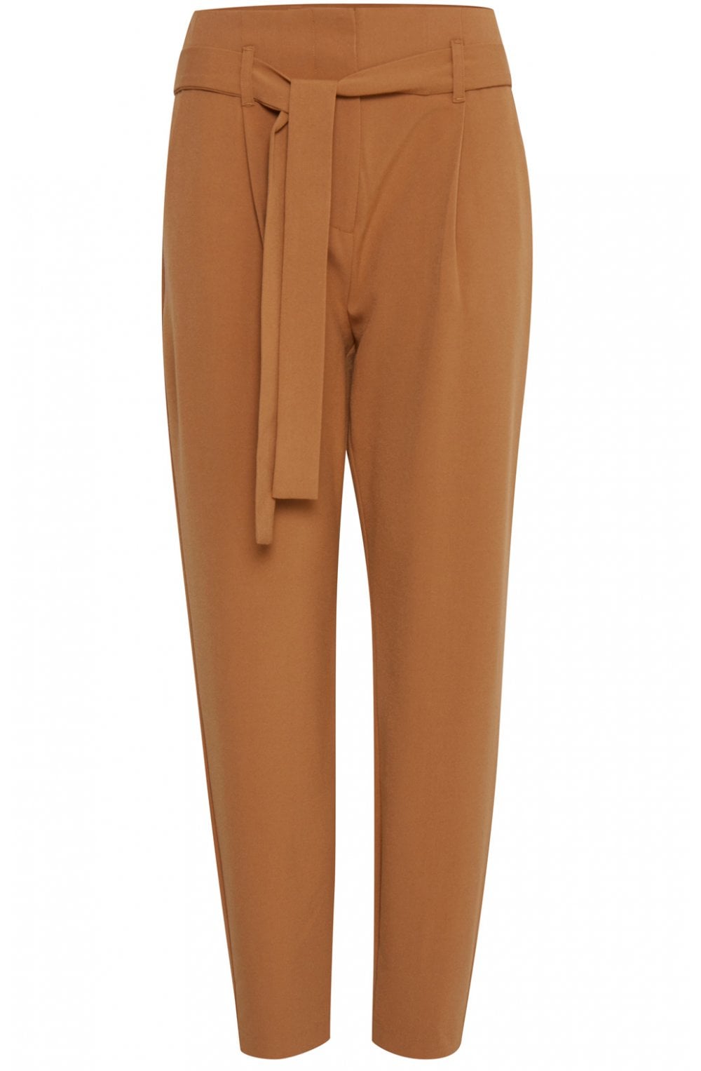 Almond Paper Bag Waist Trousers