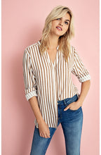 Almond Striped Blouse