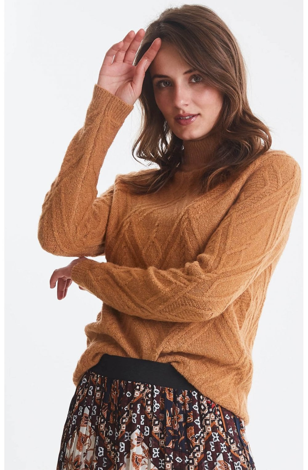 Almond Textured Knit Jumper