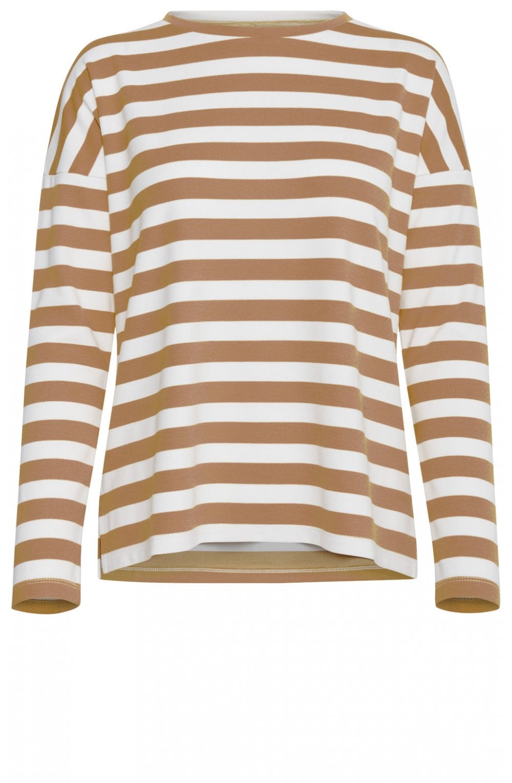 Almond & White Striped Top